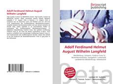 Adolf Ferdinand Helmut August Wilhelm Langfeld kitap kapağı