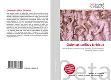 Buchcover von Quintus Lollius Urbicus