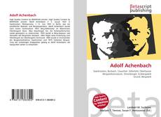 Portada del libro de Adolf Achenbach