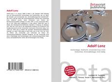 Portada del libro de Adolf Lenz