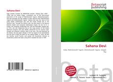 Sahana Devi kitap kapağı