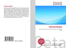 Vehicle Brake kitap kapağı