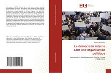 Buchcover von La démocratie interne dans une organisation politique