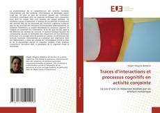 Capa do livro de Traces d’interactions et processus cognitifs en activité conjointe 
