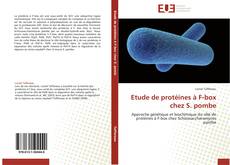 Etude de protéines à F-box chez S. pombe kitap kapağı