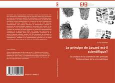Buchcover von Le principe de Locard est-il scientifique?