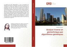 Capa do livro de Analyse inverse en géotechnique par algorithmes génétiques 