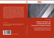 Borítókép a  Analyse statique du comportement des structures à parois minces - hoz