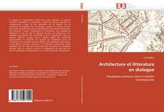 Buchcover von Architecture et littérature en dialogue