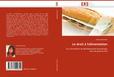 Buchcover von Le droit à l''alimentation