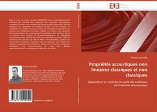 Bookcover of Propriétés acoustiques non linéaires classiques et non classiques