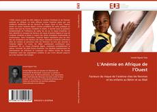 L''Anémie en Afrique de l''Ouest kitap kapağı