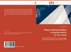 Buchcover von Risque idiosyncratique  et gouvernance:  Le cas suisse