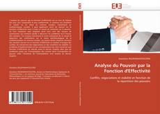 Buchcover von Analyse du Pouvoir par la Fonction d'Effectivité