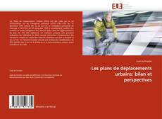 Capa do livro de Les plans de déplacements urbains: bilan et perspectives 