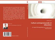 Capa do livro de Culture entrepreneuriale et éducation 