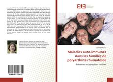 Copertina di Maladies auto-immunes dans les familles de polyarthrite rhumatoïde
