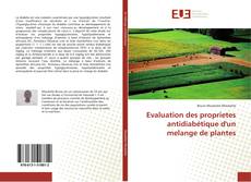 Bookcover of Evaluation des proprietes antidiabétique d'un melange de plantes