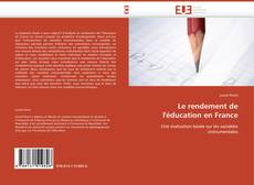 Borítókép a  Le rendement de l'éducation en France - hoz