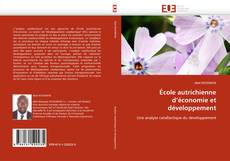 Buchcover von école autrichienne d'économie et développement