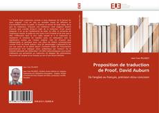 Bookcover of Proposition de traduction de Proof, David Auburn