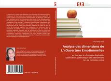 Обложка Analyse des dimensions de L''«Ouverture Emotionnelle»