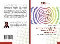 Les industries culturelles des pays d'Afrique subsaharienne的封面