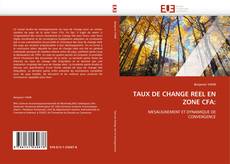 Portada del libro de TAUX DE CHANGE REEL EN ZONE CFA: