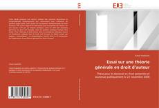 Bookcover of Essai sur une théorie générale en droit d’auteur