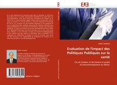 Buchcover von Evaluation de l''impact des Politiques Publiques sur la santé