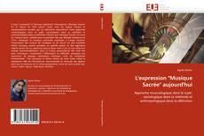 Buchcover von L''expression "Musique Sacrée" aujourd''hui