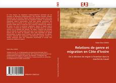 Capa do livro de Relations de genre et migration en Côte d'Ivoire 