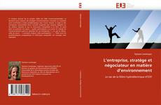 Capa do livro de L''entreprise, stratège et négociateur en matière d''environnement 