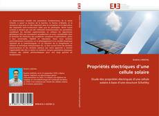 Copertina di Propriétés électriques d'une cellule solaire
