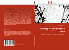 Capa do livro de Philosophie (africaine) en cours 