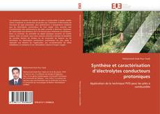 Capa do livro de Synthèse et caractérisation d’électrolytes conducteurs protoniques 