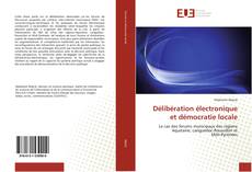 Délibération électronique et démocratie locale kitap kapağı