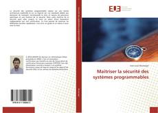 Buchcover von Maitriser la sécurité des systèmes programmables