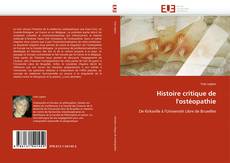 Histoire critique de l'ostéopathie kitap kapağı
