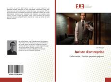 Capa do livro de Juriste d'entreprise 
