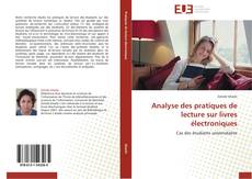 Capa do livro de Analyse des pratiques de lecture sur livres électroniques 