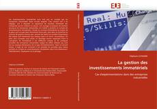 Capa do livro de La gestion des investissements immatériels 