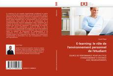 Buchcover von E-learning: le rôle de l'environnement personnel de l'étudiant