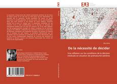 Portada del libro de De la nécessité de décider