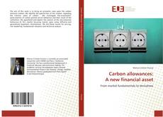 Portada del libro de Carbon allowances: A new financial asset
