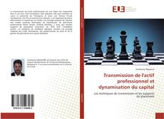 Capa do livro de Transmission de l'actif professionnel et dynamisation du capital 