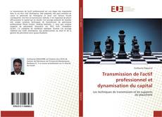 Transmission de l'actif professionnel et dynamisation du capital的封面