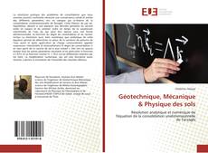 Buchcover von Géotechnique, Mécanique & Physique des sols