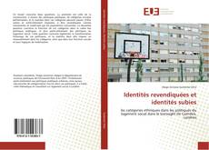 Buchcover von Identités revendiquées et identités subies