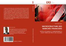 Обложка MICROSTRUCTURE DES MARCHÉS FINANCIERS